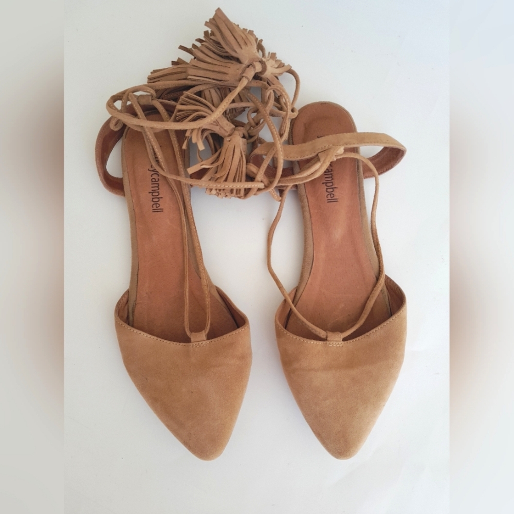 Jeffrey Campbell Tan Suede Sandals